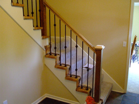 Iron Spindle Replacement & Newel Post Modification