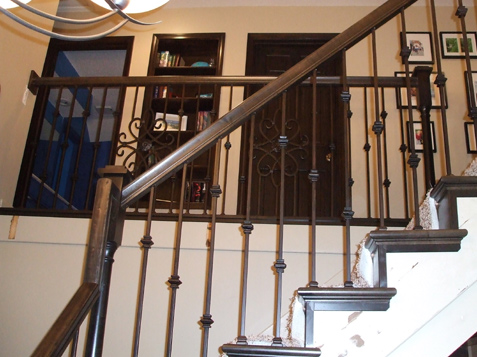 Iron Spindles with Decorative Panel