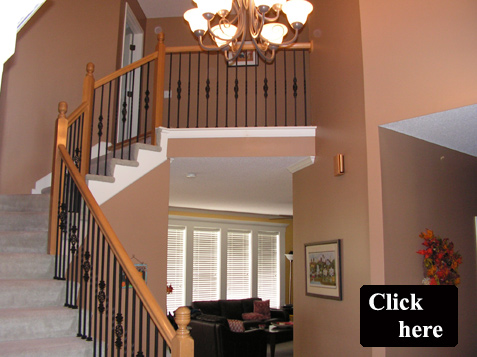Elegant Iron Spindles increase the value of this home