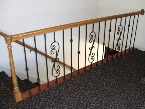 Significant change in staircase due to iron spindles replaced