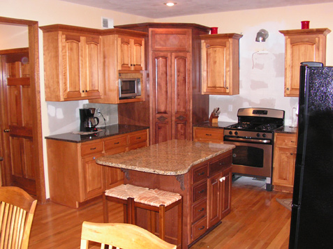 Custom Kitchen Remodel - Shawnee, KS Two-Tone Stain