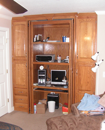Home Office Custom Cabinets