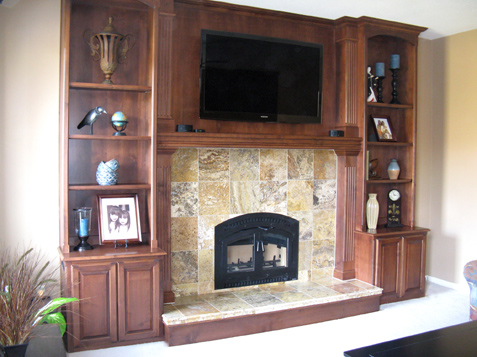 Fireplace Cabinet Set Kansas City