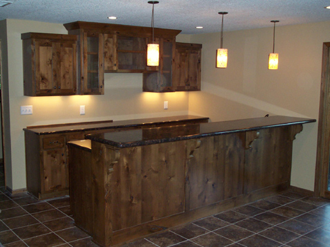 Basement Custom Kitchen Cabinets