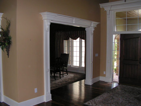 Foyer - Trim on Front Door and Adjacent Room Openings