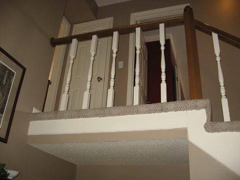 Change out Wood Spindles with Iron Balusters