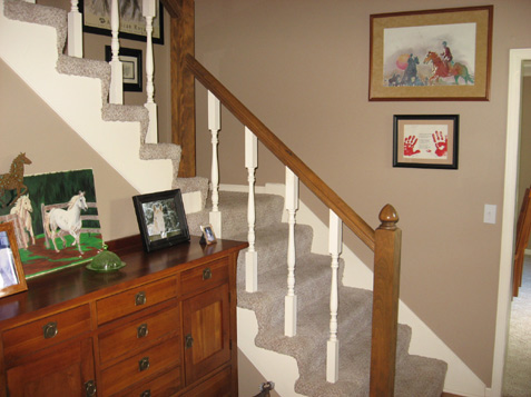 Old Style Newel Post before Modification