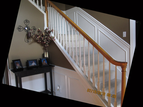 Wood Spindles on Knee Wall 