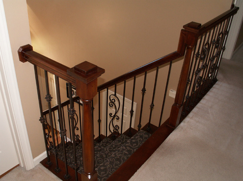 Stairs - Balcony view after Iron Spindle Replacement