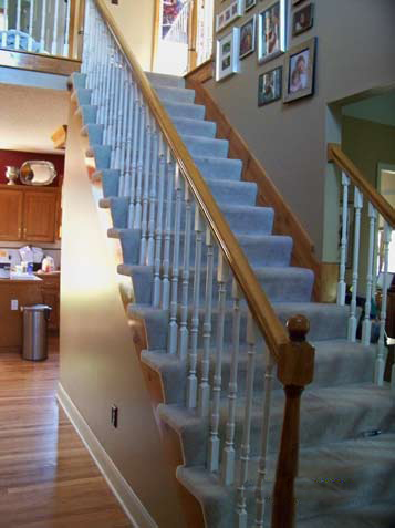 Plain Staircase sets a boring tone for this home