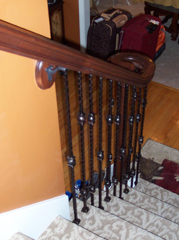 metal spindles staircase kansas city