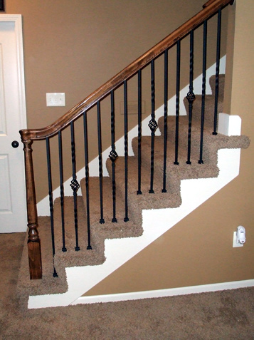Iron Spindles replace wood spindles