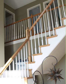 Wood Spindles change out with metal Kansas City