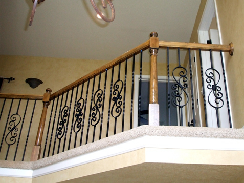 Balcony View of Iron Spindle Replacement