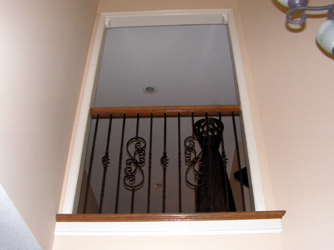 Balcony transformed with Iron Spindles