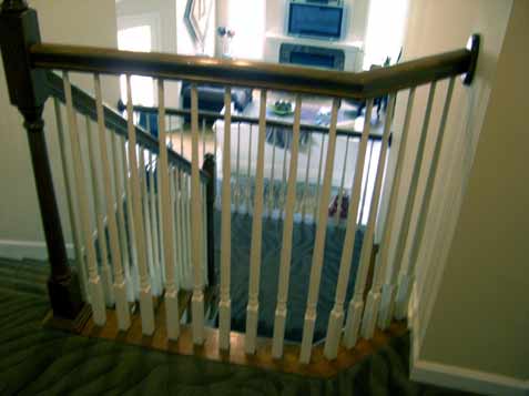 Wood balusters replace with Iron 
