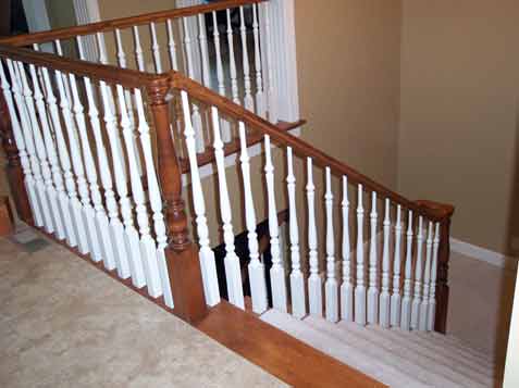 elegant home with dated spindles
