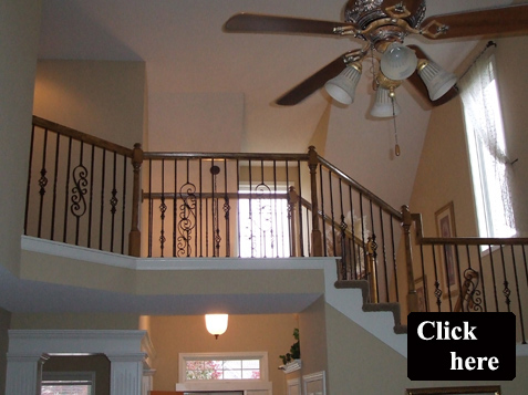 Updated home with Iron Spindles Kansas City