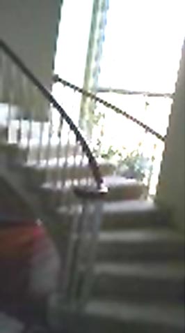 old wood spindles change to iron balusters