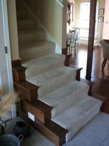 add iron balusters to staircase