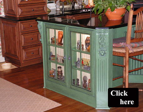 custom cabinets island