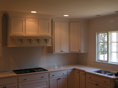 cooktop hood mantle