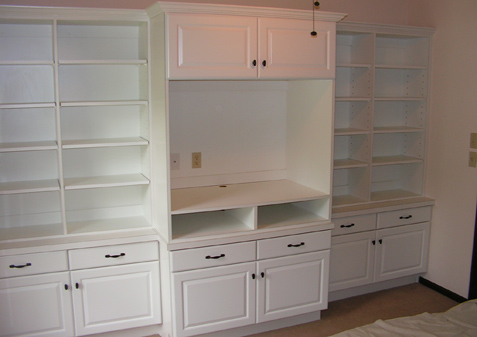 Thermo Foil Entertainment Cabinets - Custom Overland Park, KS