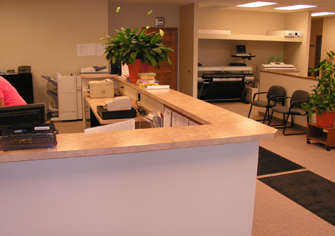 Reception Countertop and Work Stations